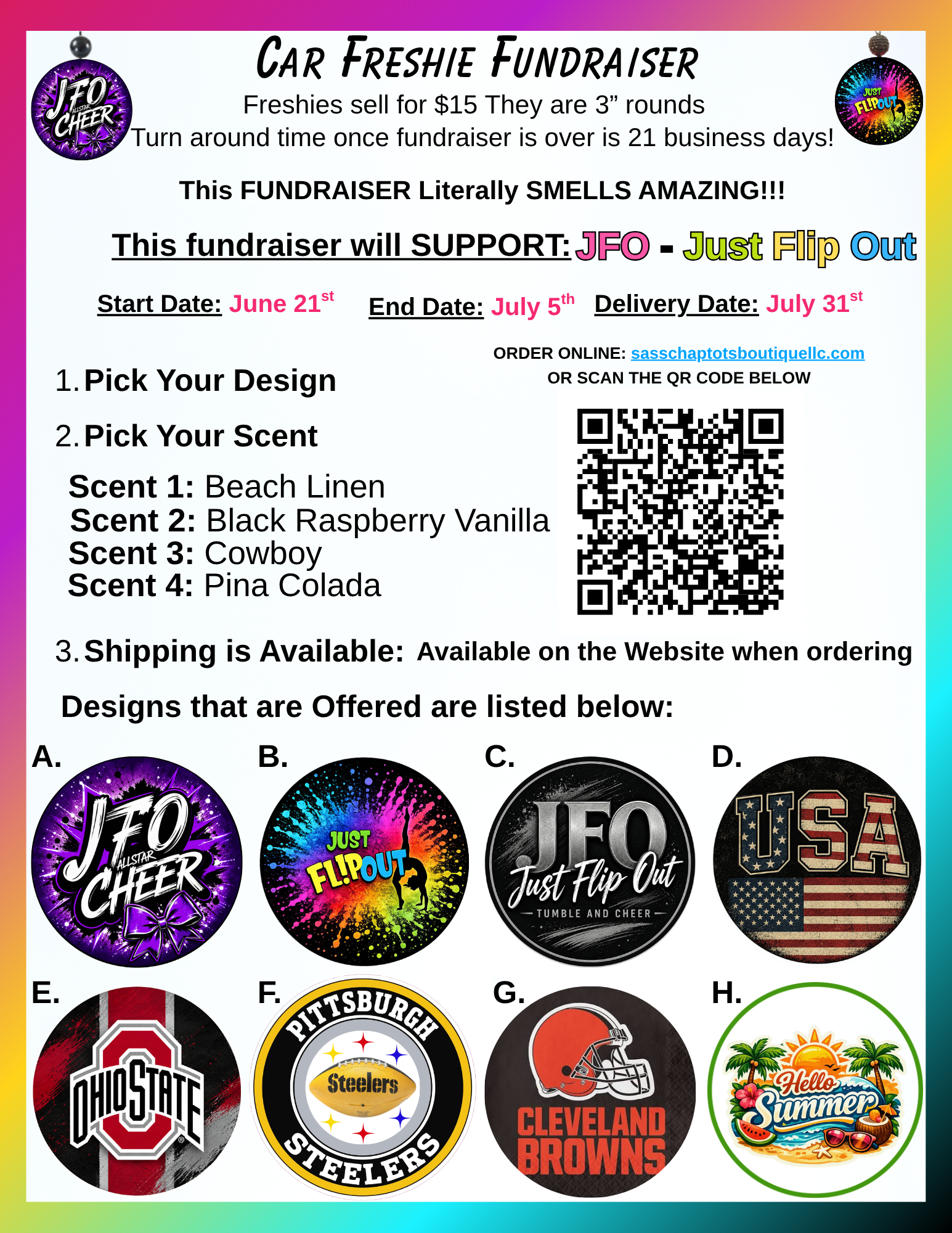 JFO-Just Flip Out Fundraiser