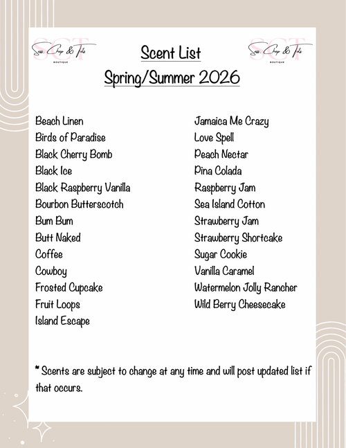 Freshie Shapes & Scents