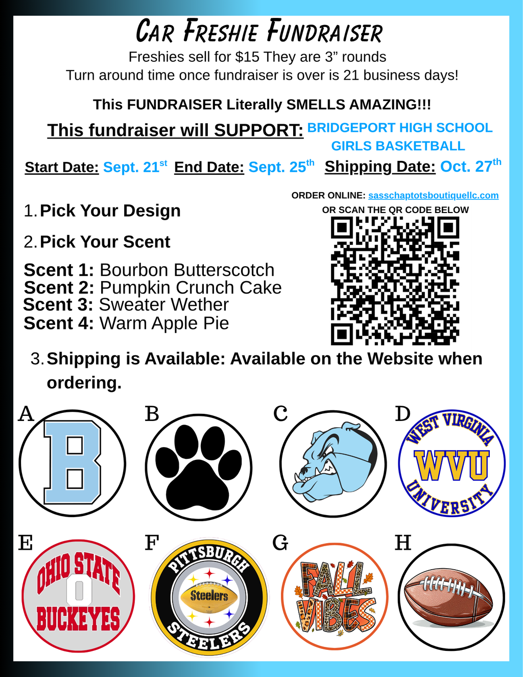 BRIDGEPORT HIGH SCHOOL GIRLS BASKETBALL FRESHIE FUNDRAISER