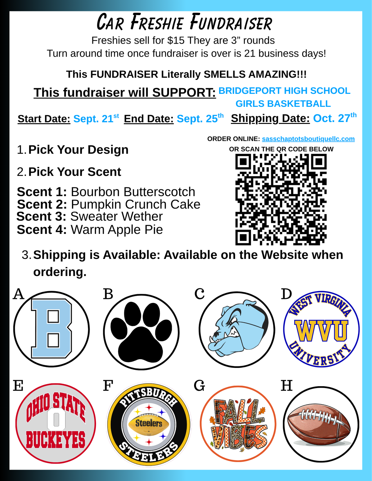 BRIDGEPORT HIGH SCHOOL GIRLS BASKETBALL FRESHIE FUNDRAISER