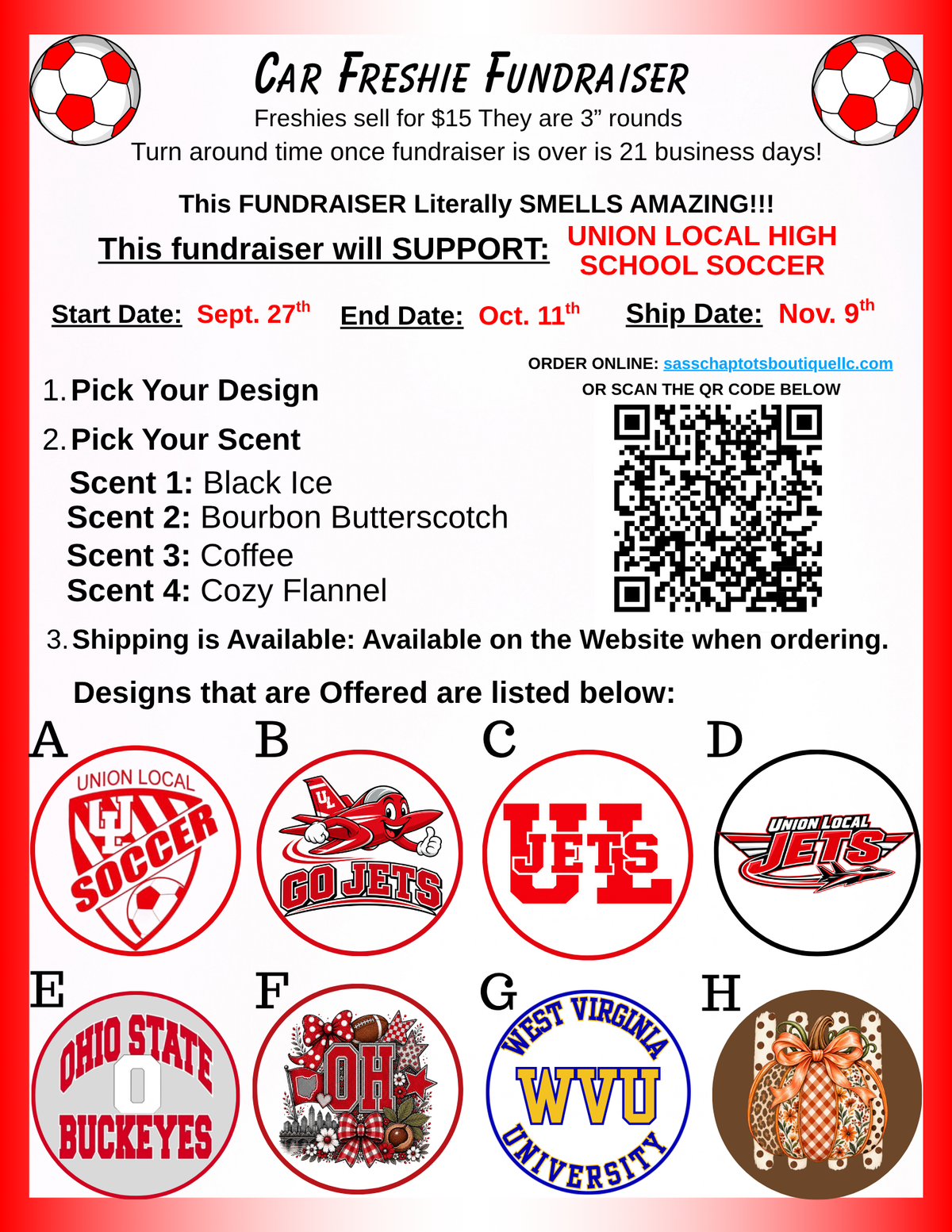 UNION LOCAL HIGH SCHOOL SOCCER FUNDRAISER