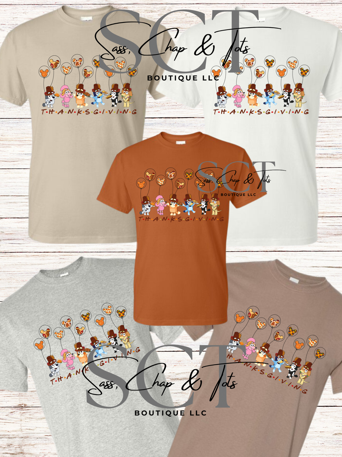 Bluey Thanksgiving Friends Shirt
