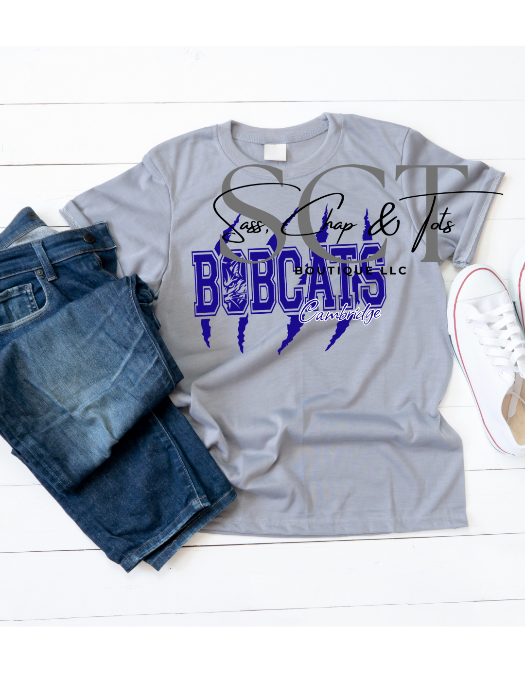 Cambridge Bobcats Claw Marks T-Shirt