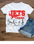 Jets Cheer with Large Jet T-Shirt