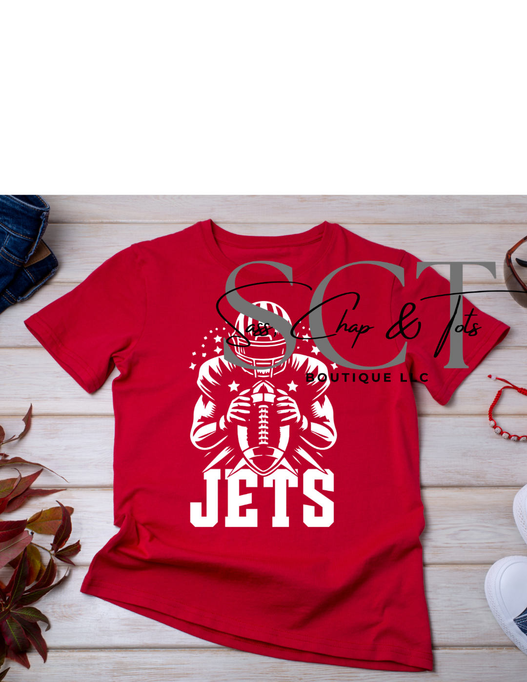 Jets Football Player Graphic T-Shirt