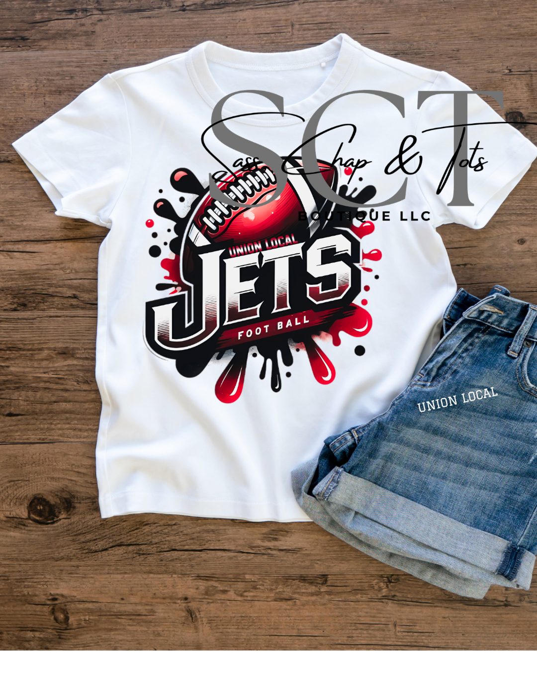 Union Local Jets Football Splash Tee