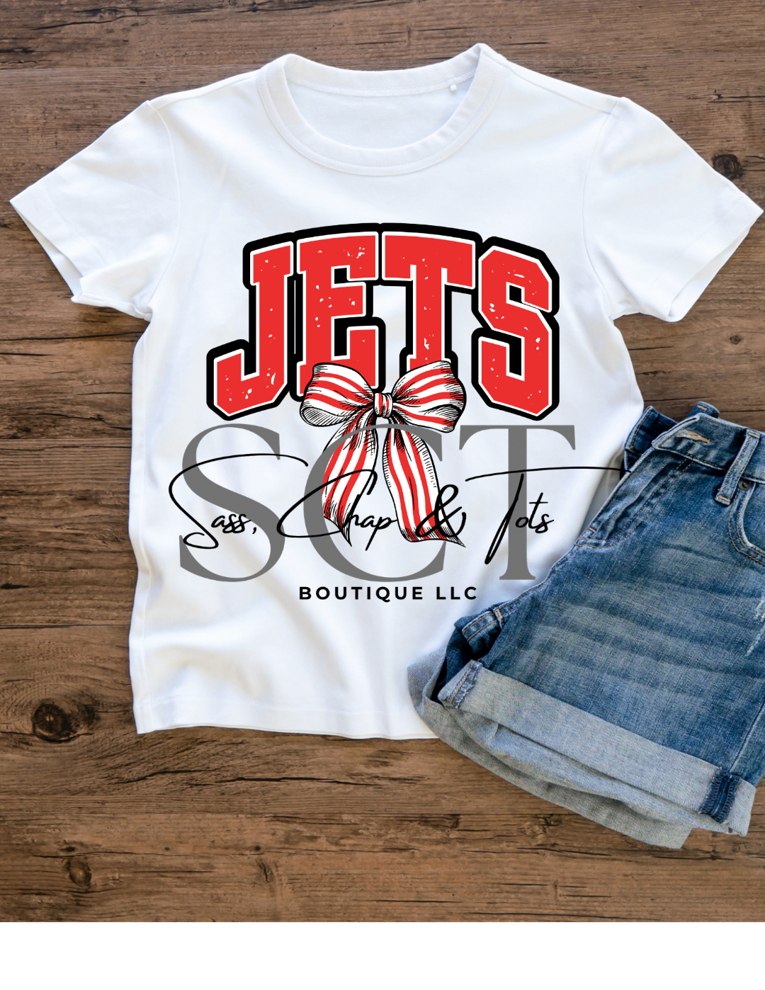 Jets Bow T-Shirt